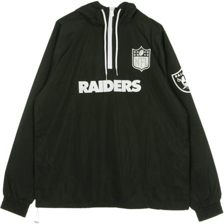 Pull-On-windjack voor heren, NFL-windjack met 1/4 rits, Oakrai