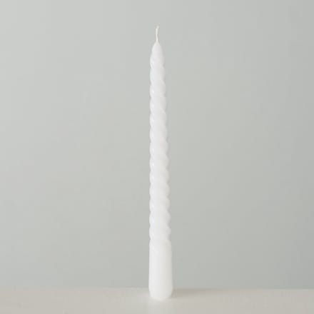 Kaarsen Home Twisto doosje a 6 stuks Ø2x20cm wit