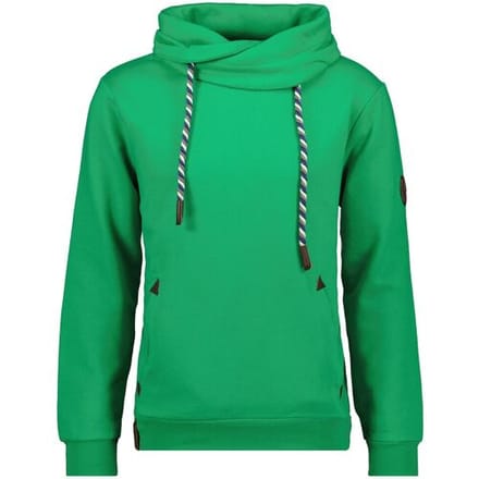 Ragman Trui Solid Color Maseltov Collar Sweat Fel Groen / male