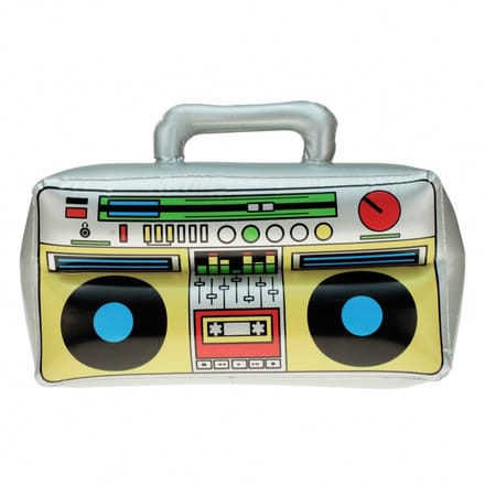 Opblaasbare radio - 44 x 40 cm - opblaas decoratie radio - ghettoblaster