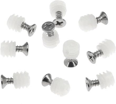 Scharnier Deuvels - Plug Inserts - Kast Reparatie - Roestvrij Staal Schroeven - 100 Stuks