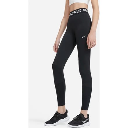 Nike Girls Pro Tight Broeken Kinder - Zwart - Maat 158 - 170 CM