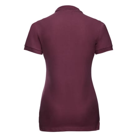 Russell Dames/Dames Stretch Fitted Poloshirt (Bourgondië)