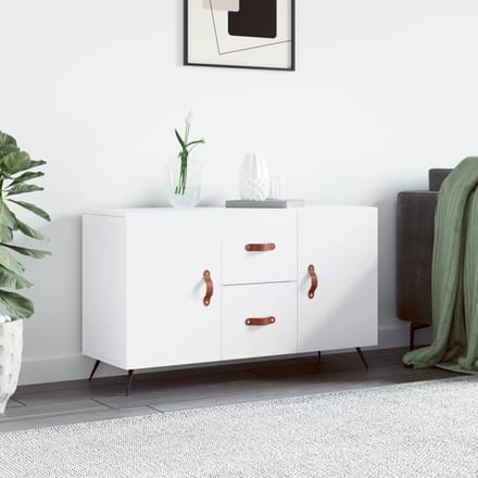 vidaXL - Dressoir - 100x36x60 - cm - bewerkt - hout - wit