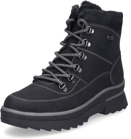 Remonte dames veterboot zwart