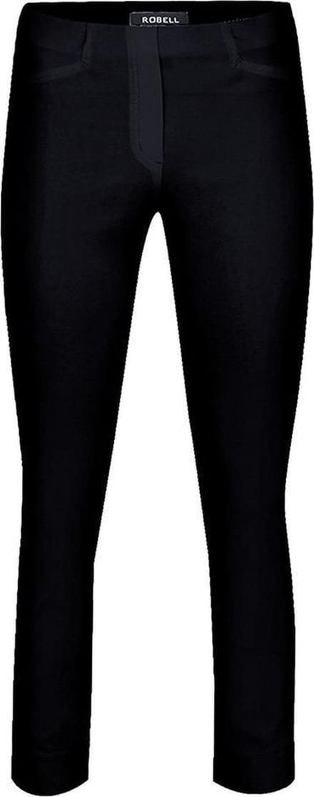 Robell Comfort 7/8 Stretch Broek - Rose 09 - Zwart - EU48