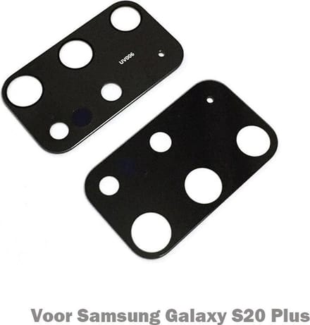 Achtercamera Lens Geschikt voor Samsung Galaxy S20 Plus – Premium – Zwart