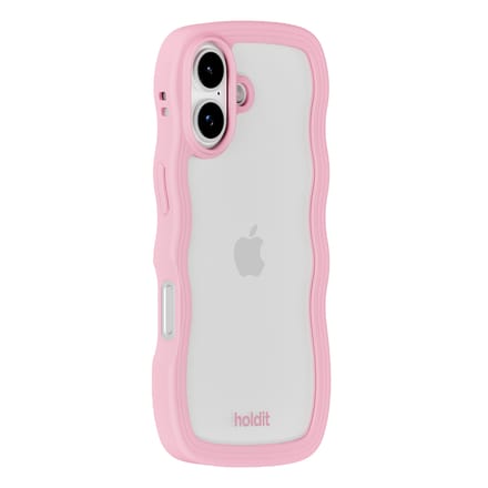 Phone Case Wavy Pink/Transparent iPhone 17