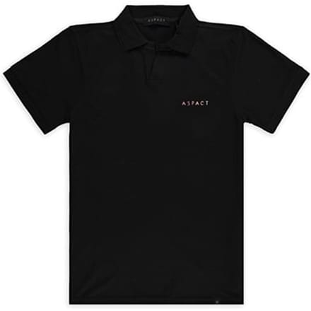 Aspact Aquarel Polo Black Größe: S | Poloshirts Outlet | Unisex | Schwarz