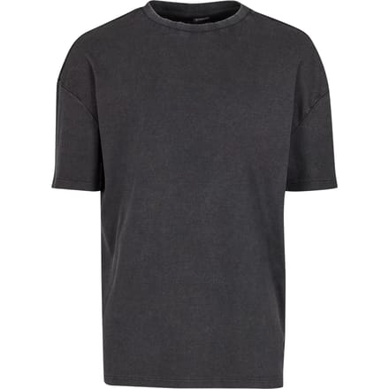 Urban Classics - Washed Rib Heren Tshirt - 3XL - Zwart
