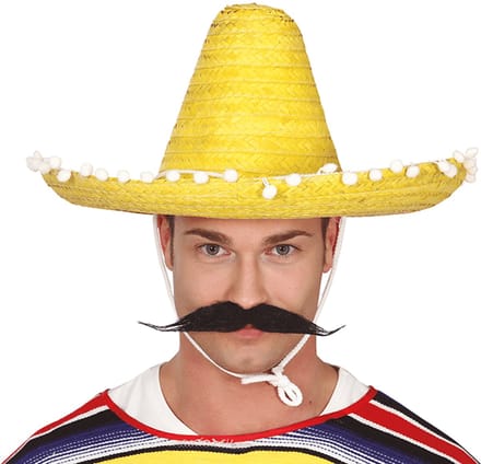Fiestas Guirca - Sombrero geel 45 cm luxe