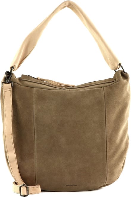 FREDsBRUDER Leren Schoudertas Sohandi Hobo Bag Taupe
