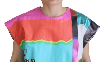 Dolce & Gabbana Multicolor TV Print Blouse Katoenen Dames T-shirt