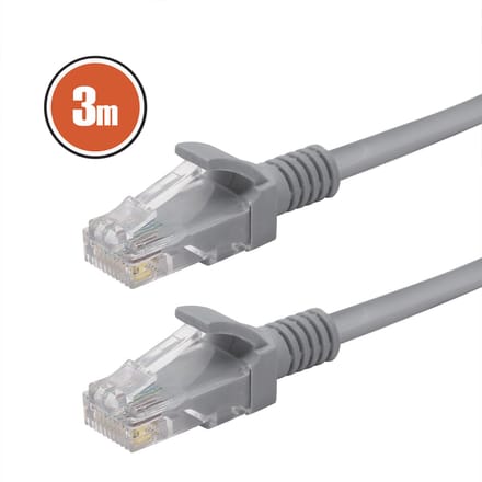 Patch Kabel 3m - 8P/8C Cat.5e UTP Grijs [20362]
