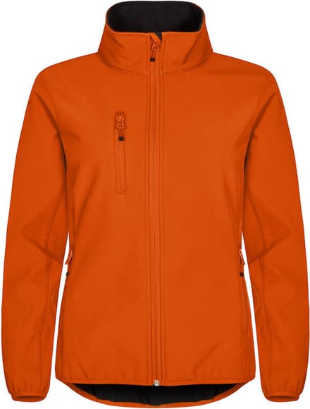 Clique Basic Softshell Jas Dames Dieporanje maat XL