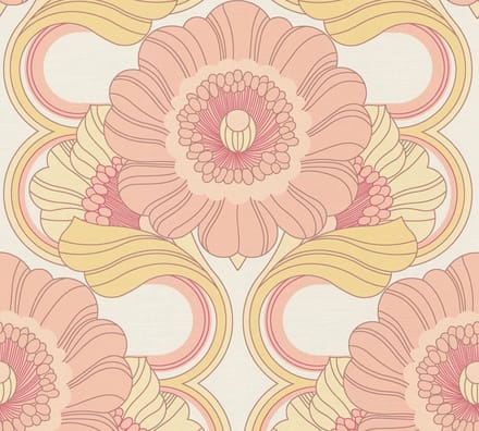 RETRO BEHANG | Floraal - meerkleurig - A.S. Création Retro Chic