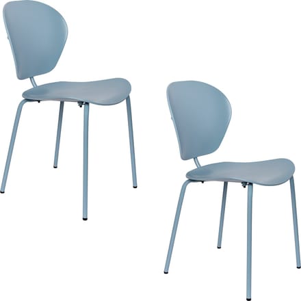Zuiver The Ocean Chair Eetkamerstoelen Ocean Blue - Set van 2