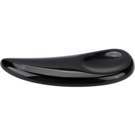 Gebogen Cosmetische Spatel Schep Mini Gua Sha Jadesteen Gebogen Make-up Oogcrème Cosmetische Spatel Zwart zwart