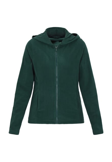 Faina Fleece jas Dames donkergroen