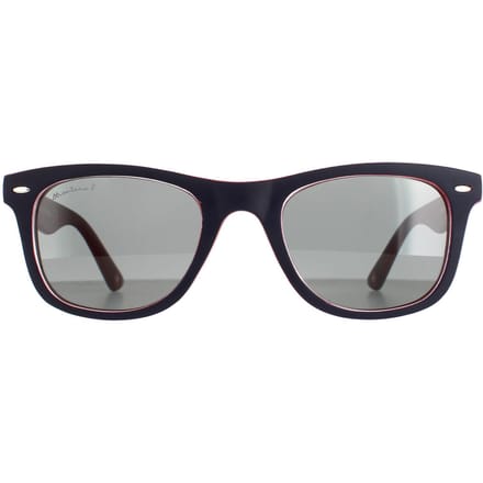 Montana Vierkant unisex blauw rode rubbertouch grijs gepolariseerde mp41 zonnebril