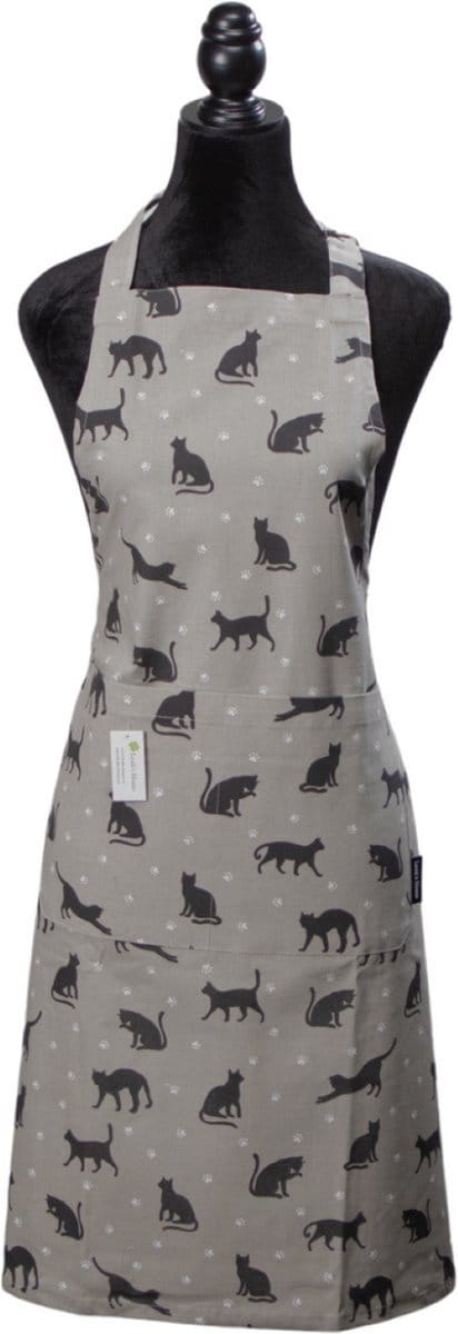 Schort - Cat - Kat - Cadeau voor haar - Kerst cadeau - Keukenschort - Moederdag