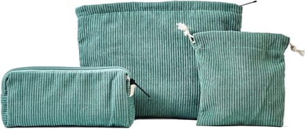 Reisorganizer voor Cosmetica, Groene Make-up Tas, Set van 3 Stuks, Handig en Ruimtelijk