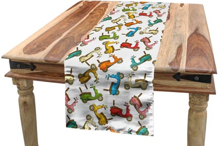 ABAKUHAUS motorfiets tafelrok – 40x300 cm – veelkleurig, polyester