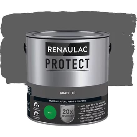 Renaulac Protect Muurverf - Mat - Graphite - 2,5l