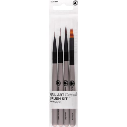 Depend Nail Art Brush Kit 4 st