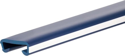 Flexibele PVC Trapleuning Profiel 40x8mm Donkerblauw-Wit voor Veiligheid en Interieur