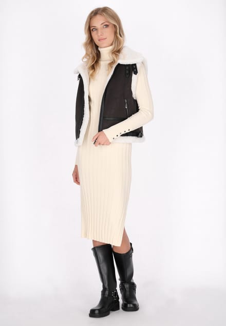Dreimaster Waistcoat Dames donkerbruin