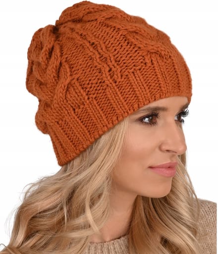 Alur A4 Serie - Dames Beanie Hoed - Winter - Grijs - Smerfetka Stijl