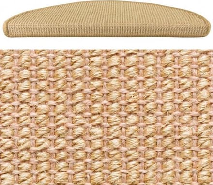 Hamat Trapmat Sisal natural 17x56 set 15 stuks