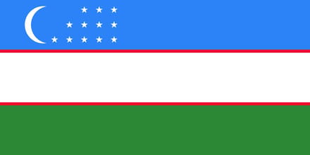 Vlag Oezbekistan 300x450cm