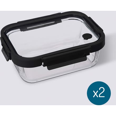 Eazy Living Bewaardoos 0,9 L Demia - 2 Stuks
