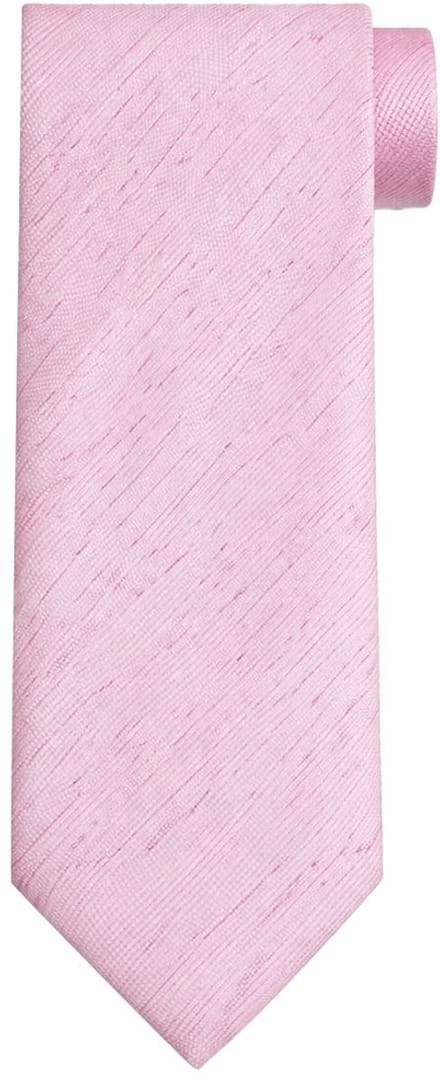 Suitable zijden stropdas Melange Roze - Melange - Heren das - Breedte: 7 cm -