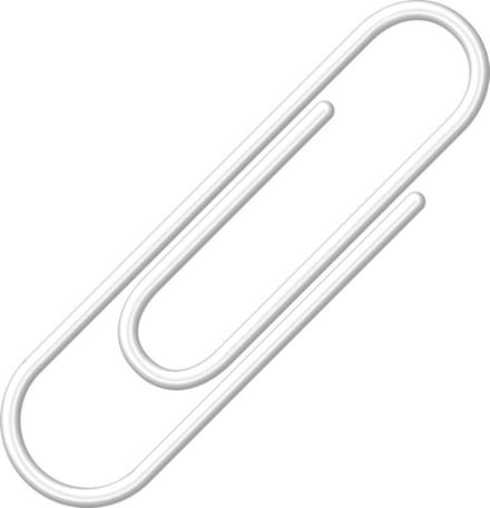 Alco paperclips - 26mm - rond - doos a 100 stuks wit - AL-256-10