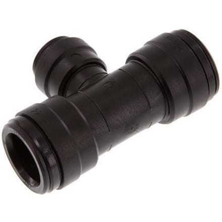 15mm x 22mm T-koppeling POM Insteekfitting FDA NBR
