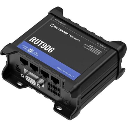 Teltonika RUT906 4G LTE RS232/RS485 Router (RUT906000000 / Standard package with EU PSU) - Wireless router N Standard - 802.11n