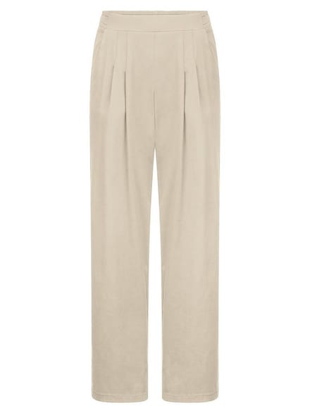 Wide Fit-broek Van Peter Hahn beige