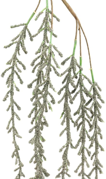Succulente rank hangend groen, brons metallic 114cm