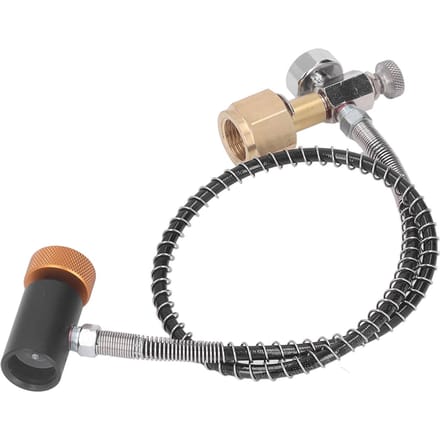 Tuyau à distance Soda Adaptateur de remplissage de bouteille/cylindre de réservoir de CO2 avec tuyau haute pression de 24 pouces pour canette de soda