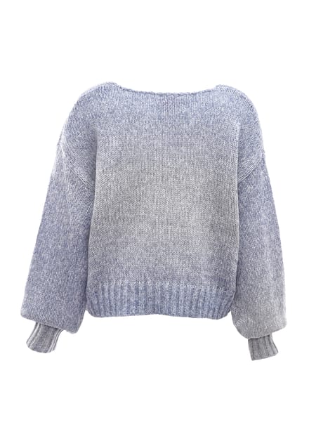 Mymo Jumper Dames Blauw wol wit