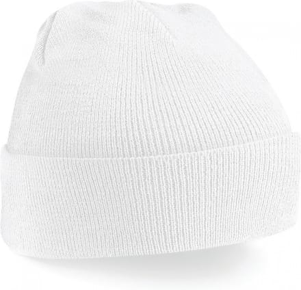 Gebreide muts polyester wit