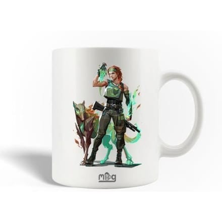 Mug en Céramique - Skye - Valorant - 30cl - Blanc - Compatible lave-vaisselle