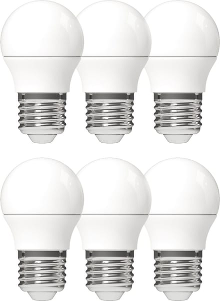 ProLong LED Lampen bol - Grote E27 fitting - Warm wit - 4W 40W - 6 stuks - Lamp - Ledlampen