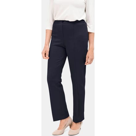 Jersey thermobroek CARLA met elastische tailleband - marine - Gr. 19 van Goldner Fashion