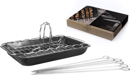 Gusta Braadpan voor op de barbecue 3-in-1 - bbq accesoires
