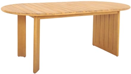 sweeek - Ovale tuintafel van acaciahout met plek voor 6 200cm - bosca