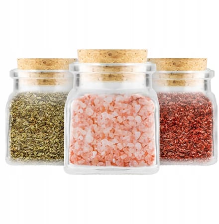 Bimberek - Kruidenpot - 120ml - Met Kurk - Set van 12